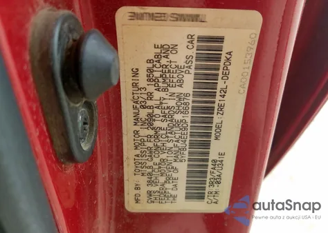 2013 Toyota Corolla Base from USA, damaged, VIN 5YFBU4EE9DP166876